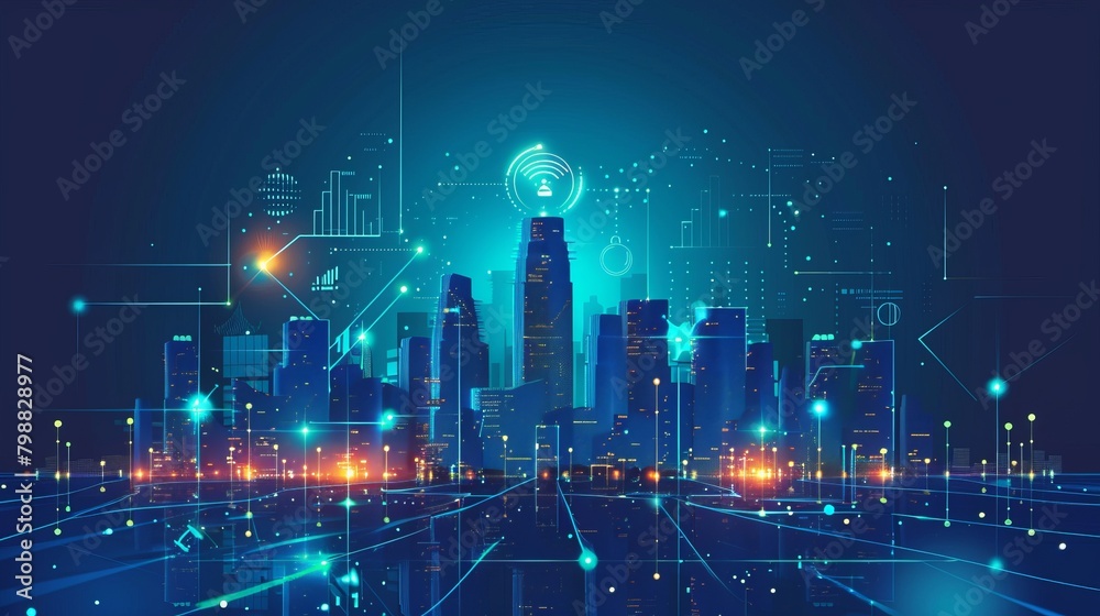 At the heart of the smart city concept lies connectivity—both within the city itself and with the broader global network. High-speed internet and wireless communication networks blanket the urban land