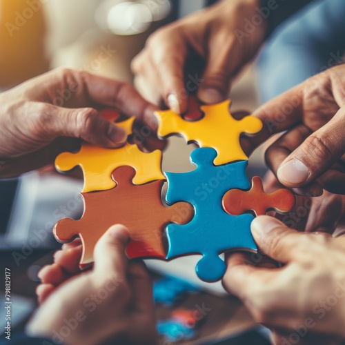 hands holding puzzle groupwork concept