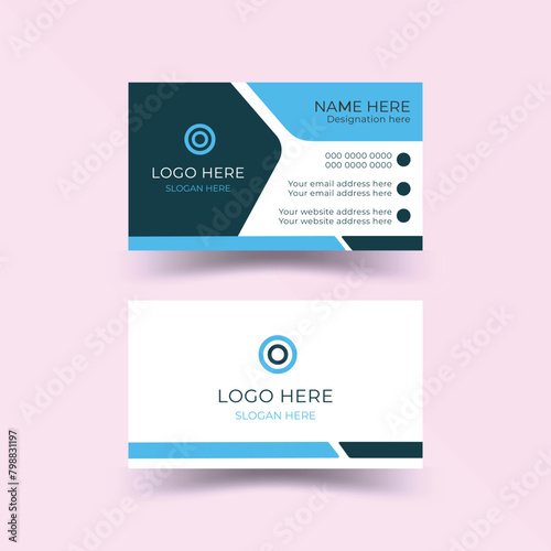Simple Business Card Layout. Modern Business Card - Creative and Clean Business Card Template. 
Luxury business card design template.
 Elegant with abstract.
