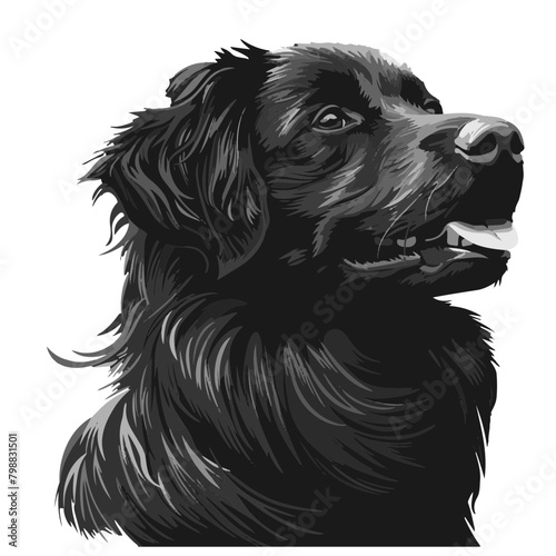 Wallpaper Mural Vector silhouette of a dog. Torontodigital.ca