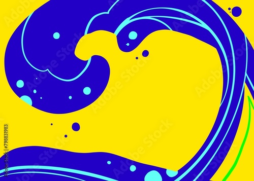 abstract background with water waves colorful 