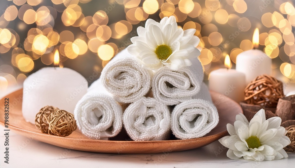 Spa background towel bathroom white massage Spa background towel bathroom white massage
