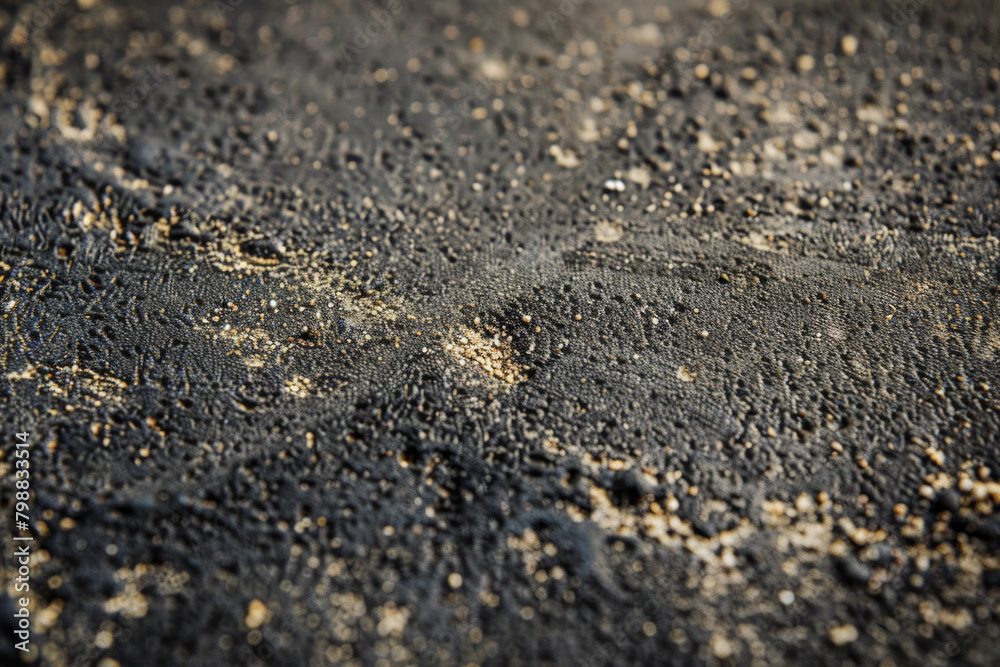 Rough and grainy texture of sandpaper, showcasing its abrasive surface and tactile feel. Sandpaper textures offer a gritty and industrial backdrop