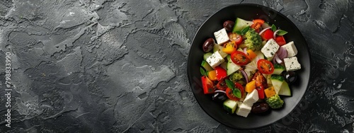 fresh vegetable salad, Generative AI,
