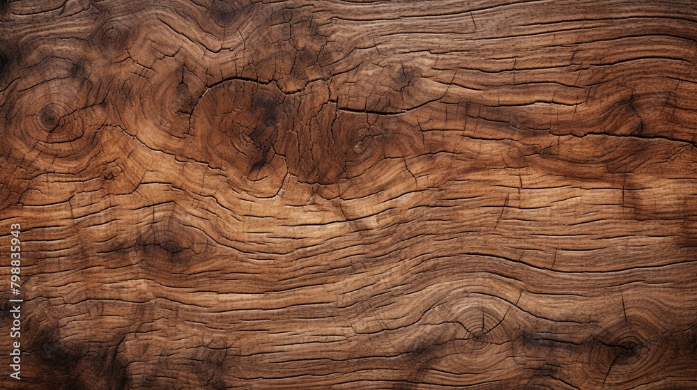 Naklejka premium Exquisite Walnut Tree Bark Texture in Rich Brown