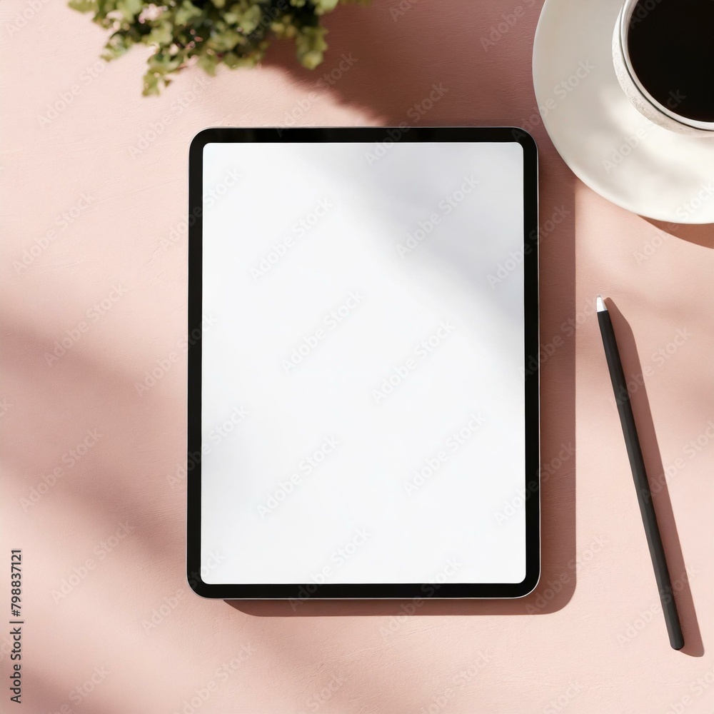Tablet Mockup for Application Presentation, Web Design or User Interface Design - Template for Representation and Presentation of Design Tablet Mockup for Application Presentation, Web Design or User Interface Design - Template for Representation and Presentation of Design