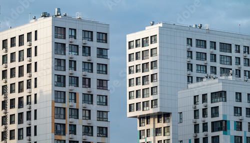 modern high-rise multi-storey business class building, residential complex