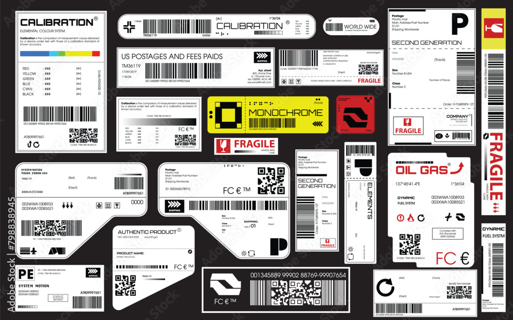 Label pack design. Vector graphic asset for streetwear design. Retro futuristic element in Y2K for apparel, clothing and poster design