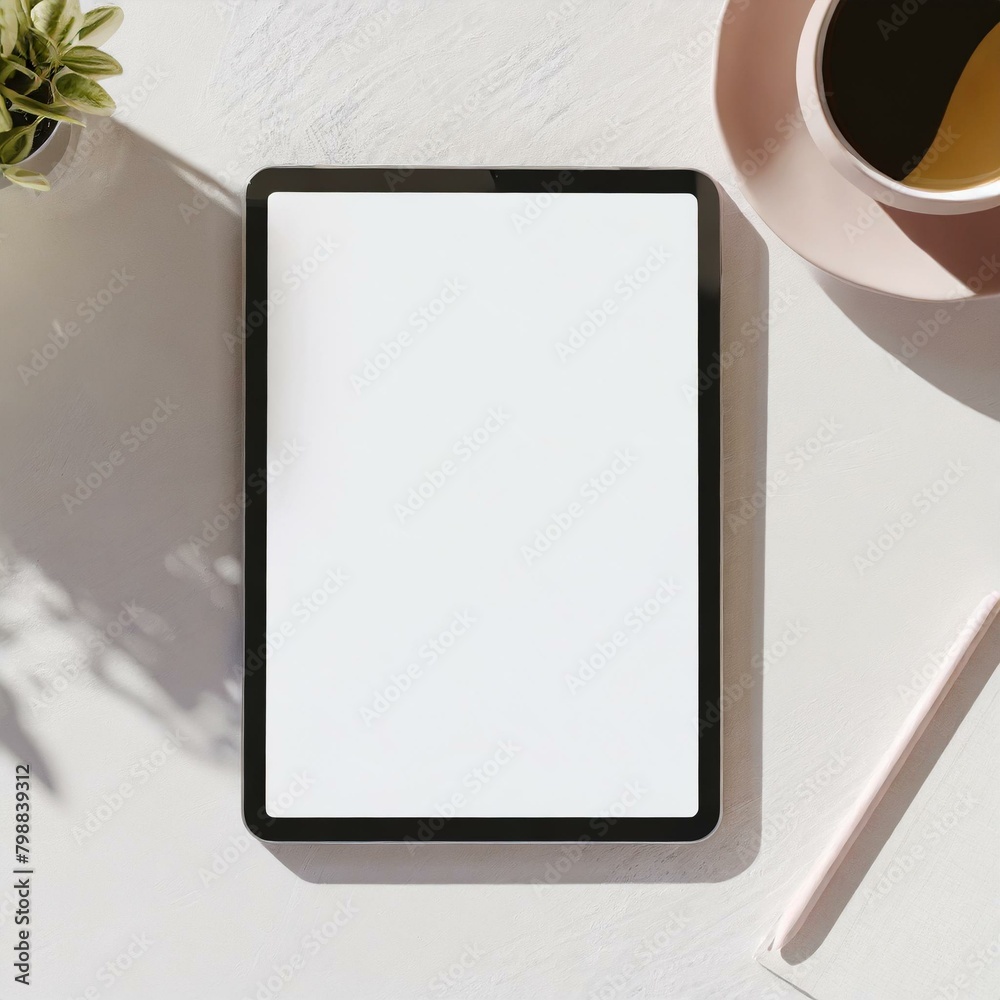 Tablet Mockup for Application Presentation, Web Design or User Interface Design - Template for Representation and Presentation of Design Tablet Mockup for Application Presentation, Web Design or User Interface Design - Template for Representation and Presentation of Design