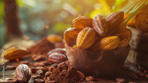 cacao beans  superfood  photo