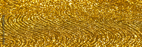 Gold Wellen Geld Reichtum Luxury Luxus reich Wohlstand gelb leuchten glitzer Banner Hintergrund Vorlage schimmernd glammer Material Edel Metall Münzen Papier abstrakt Fläche dekor Wand design photo