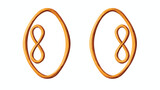 Curly braces symbols pair. Double brackets punctuat