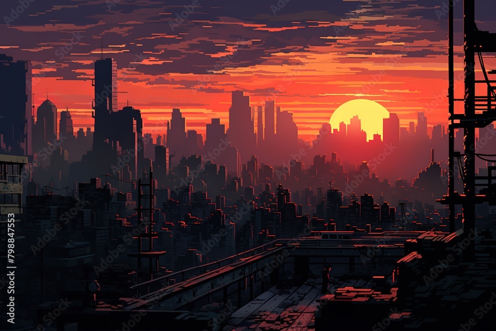 Fototapeta premium Consequences of a nuclear explosion. 3d illustration