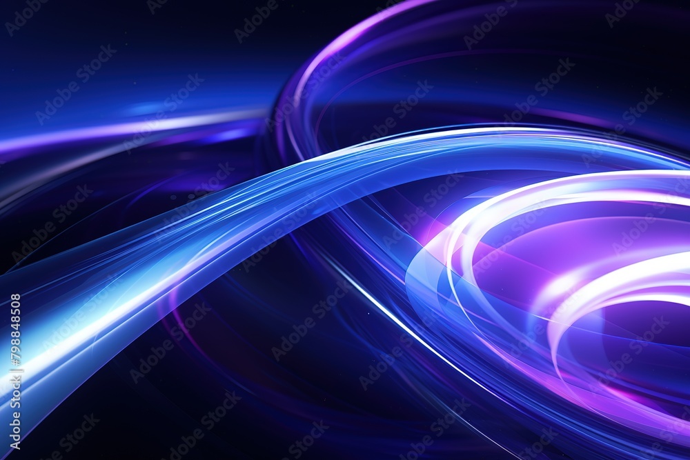 Naklejka premium Abstract background with colorful lines, in the style of glowing lights, vibrant, bright backgrounds.
