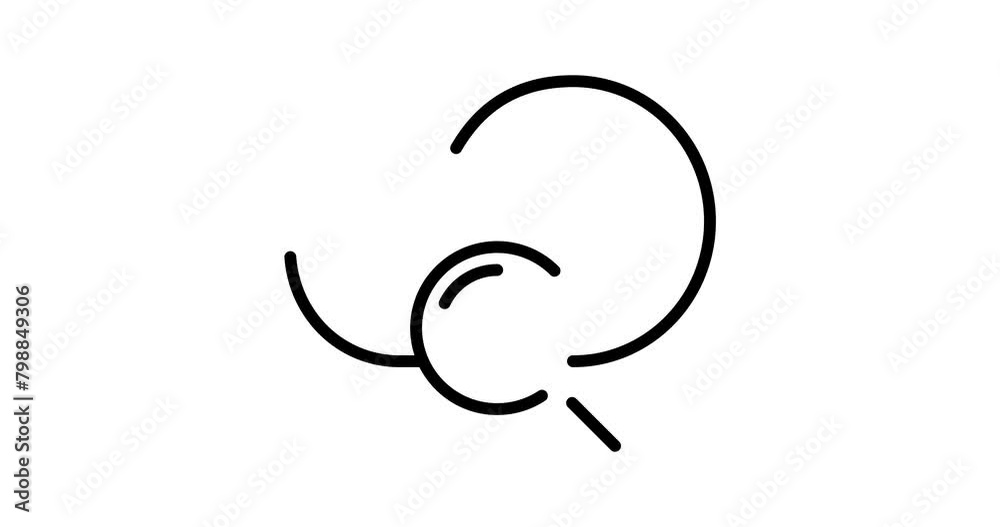 Cloud search animated outline icon with alpha channel. Cloud computing 4k motion design animation for web, mobile and ui design Cloud search animated outline icon with alpha channel. Cloud computing 4k motion design animation for web, mobile and ui design