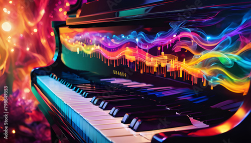 colorful pop art piano wpap, illustration, wall art decor wall art, decor acrylic illustration, colorful jazz piano wallpaper	