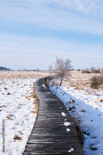 Boadwalks in belgium in winter