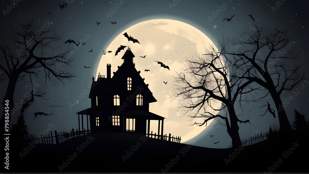 Moonlit Haunted Mansion