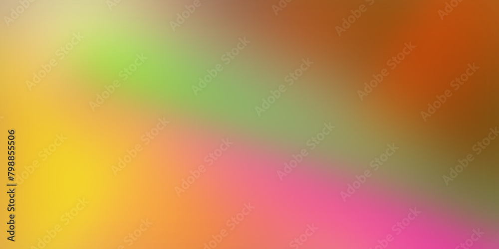 Vivid dynamic blurred ultrawide modern technological multicolored light mix orange brown pink yellow green gray crimson gradient background. Perfect for design, banners, wallpapers. Premium quality
