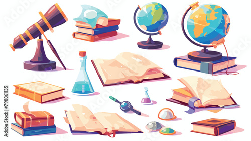 Geography education school subject concept. Science