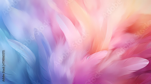 Soft and downy feathers photo