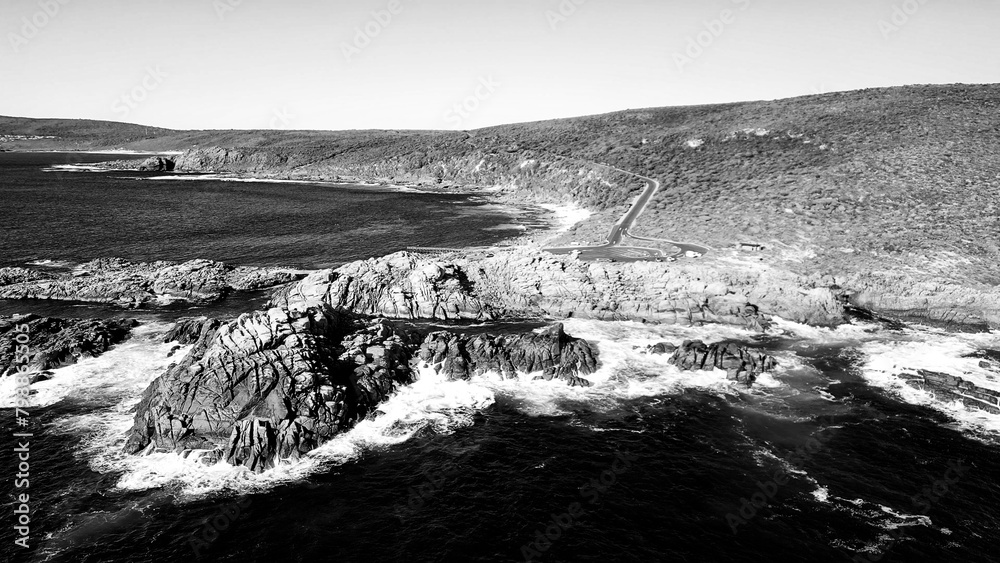 Aerial view of Canal Rocks coastline, Yellingup, Margaret River Region