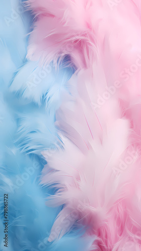 Soft and downy feathers