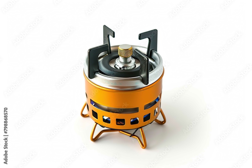 Camping stove, isolated on white Camping stove, isolated on white