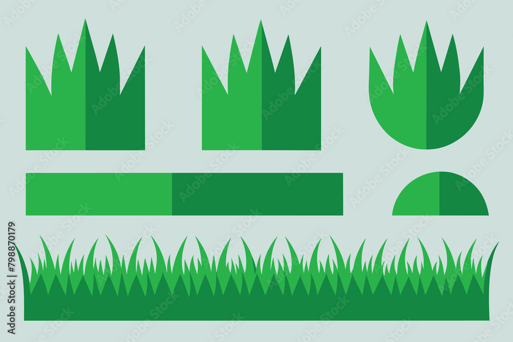 Green Grass template vector design