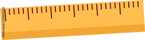 yellow ruler vector