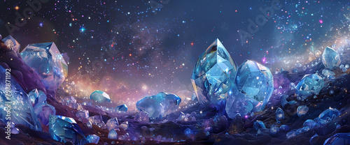 Glittering jewels adorn the night sky, each one a treasure waiting to be discovered. photo