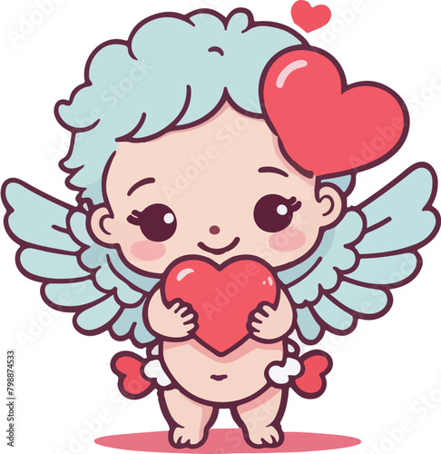 cupid with heart