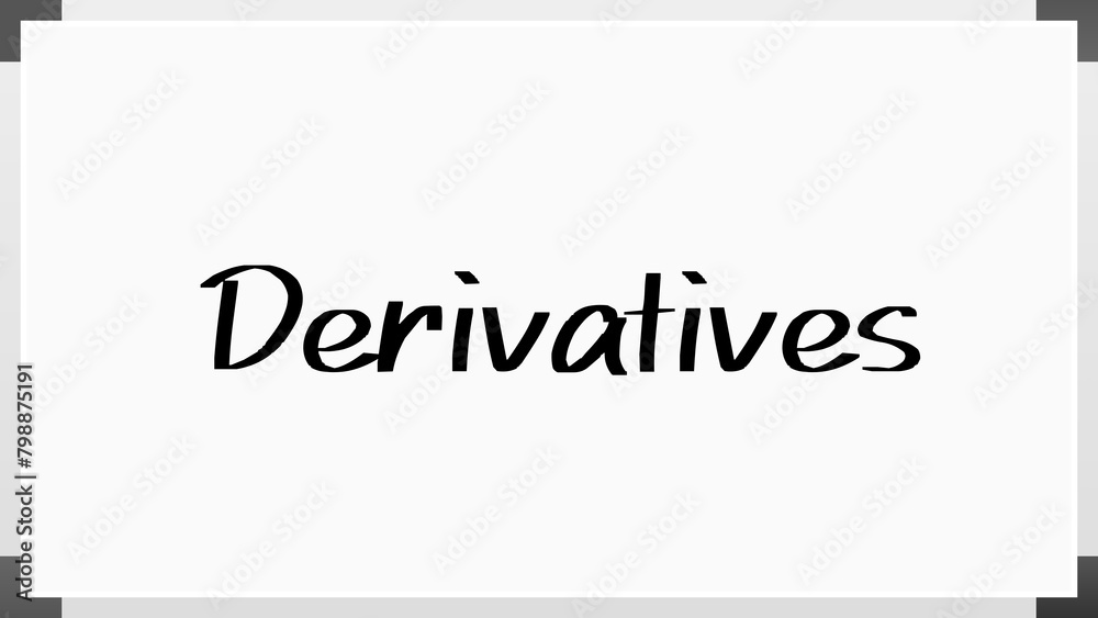 Derivatives のホワイトボード風イラスト Derivatives のホワイトボード風イラスト