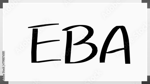 EBA のホワイトボード風イラスト photo