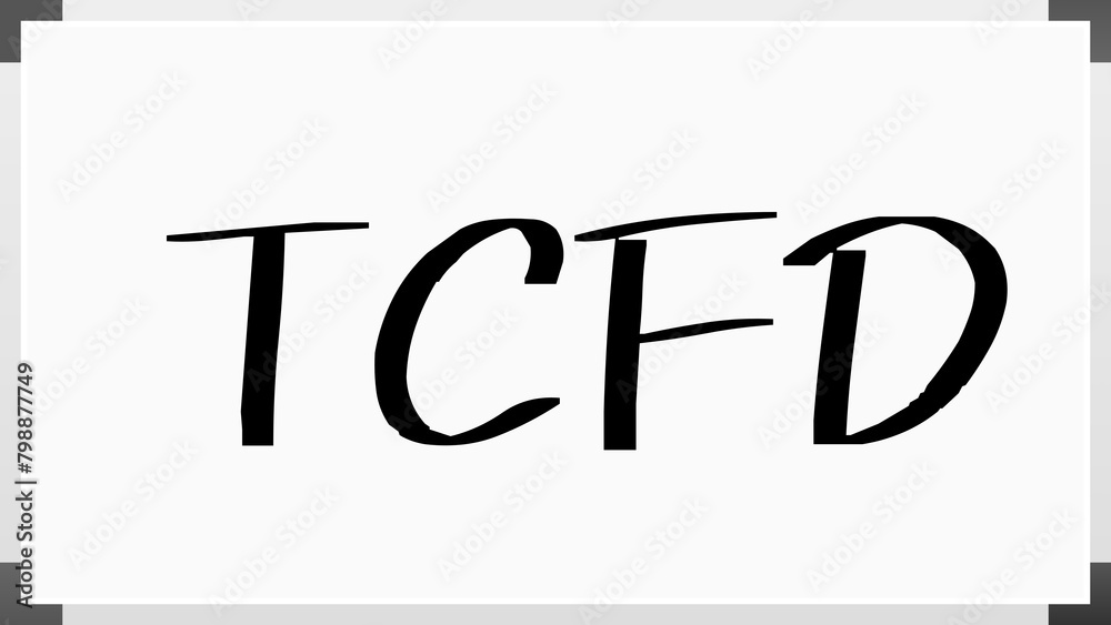 TCFD のホワイトボード風イラスト TCFD のホワイトボード風イラスト