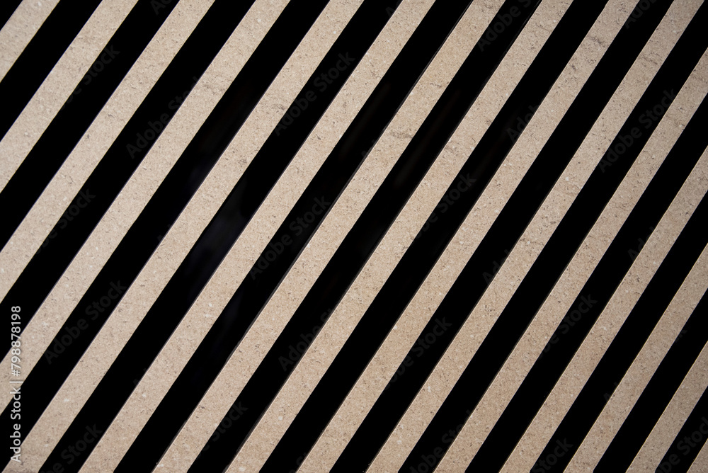 Brown composite strips on black background Brown composite strips on black background