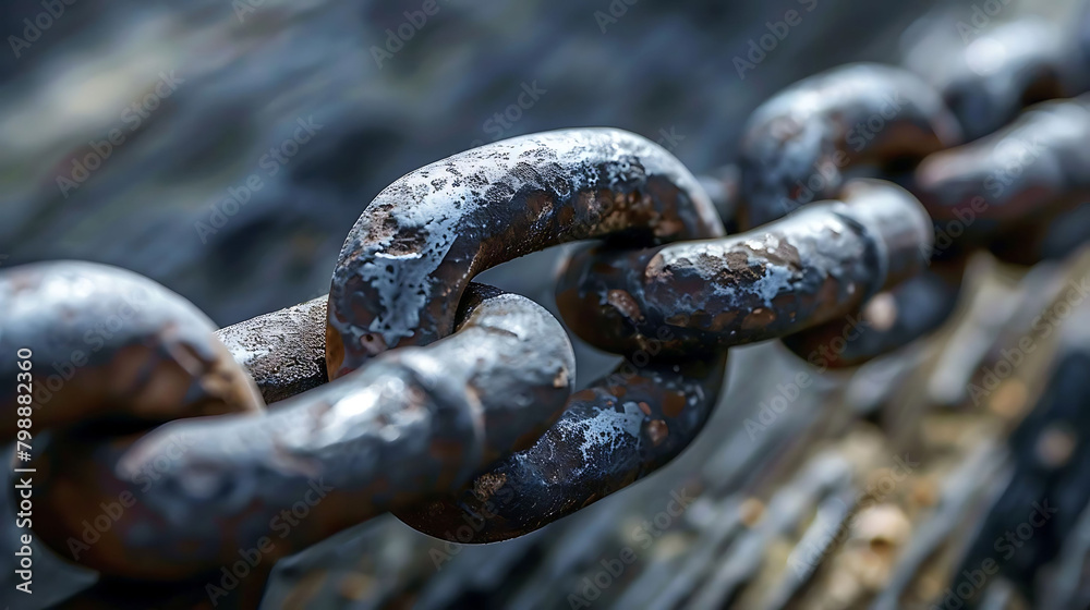 blockchain security chain on a fence blockchain security chain on a fence