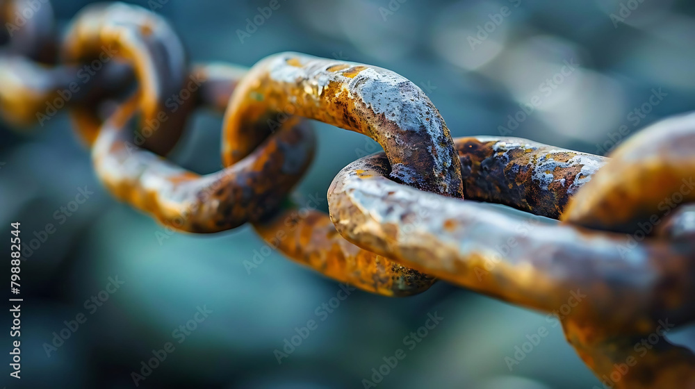 blockchain security chain with a brown and black handle blockchain security chain with a brown and black handle