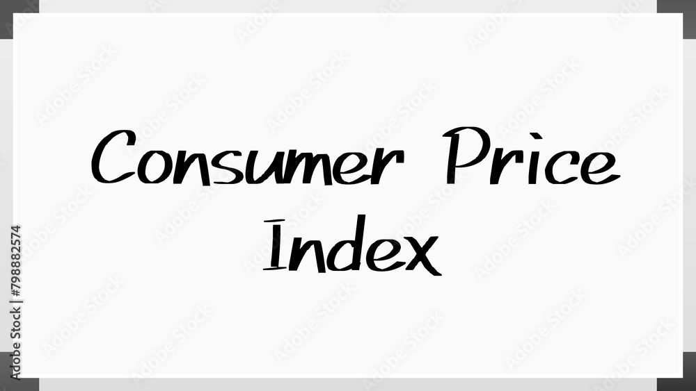 Consumer Price Index のホワイトボード風イラスト Consumer Price Index のホワイトボード風イラスト
