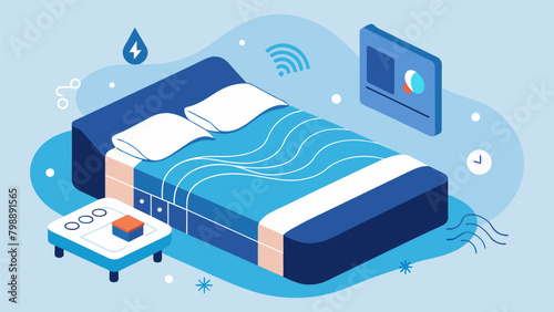 A set of smart sheets woven with microfibers that adjust their temperature and humidity levels according to the users body temperature promoting a.