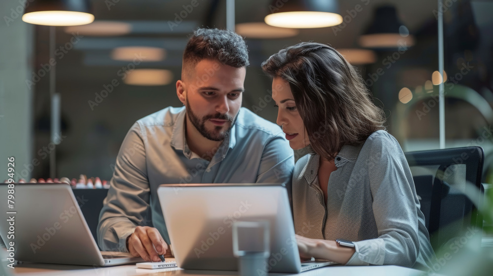 two colleagues working together two colleagues working together