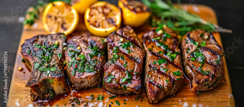 Chuletas de cordero, or lamb chops, are a popular Spanish dish featuring tender cuts of lamb seasoned with garlic, herbs, and olive oil, then grilled or pan-fried until juicy and flavorful