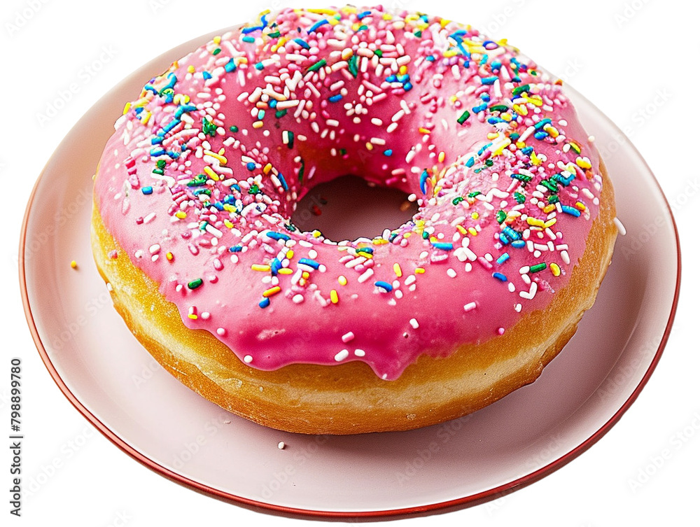 donut with sprinkles donut with sprinkles