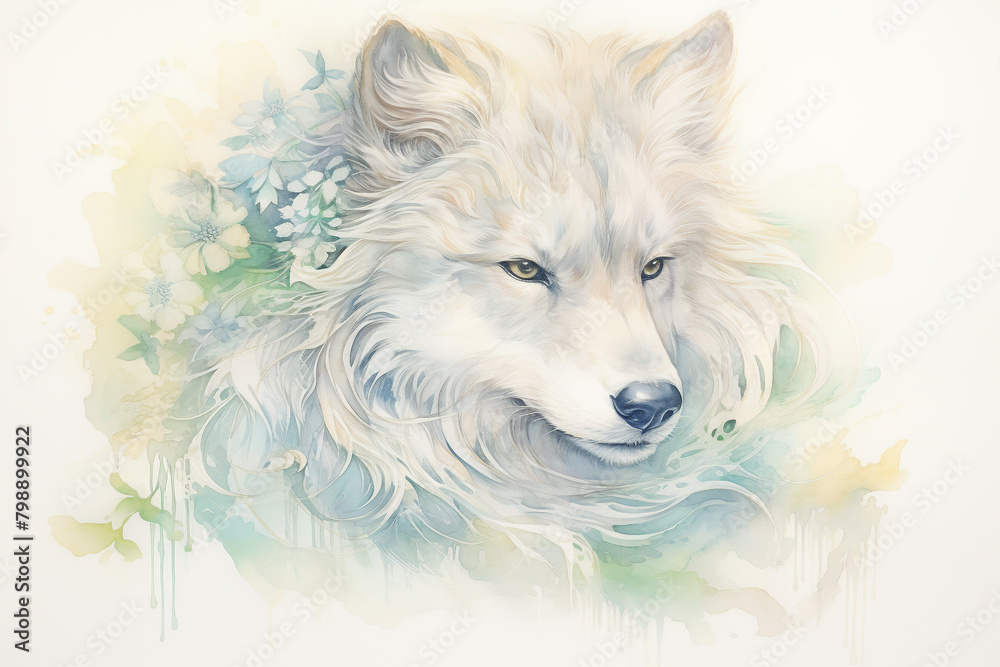 Naklejka premium According to legend Yandi was born or emerged from the Lishan Mountain area which is considered a sacred site and associated with his mythological deeds and legacy