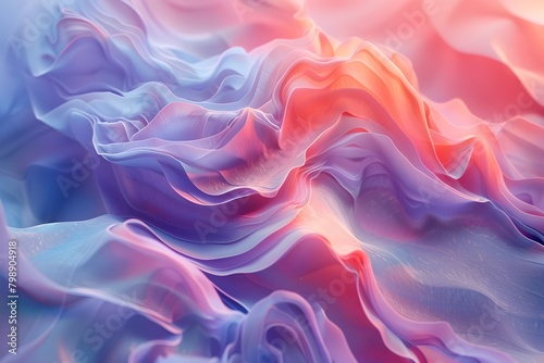 Captivating Digital Dreamscape:Vibrant Fluid Textures and Organic Shapes in an Ethereal NFT Marketplace