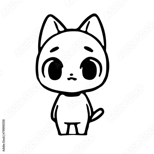 Little cute kitten in every moment 