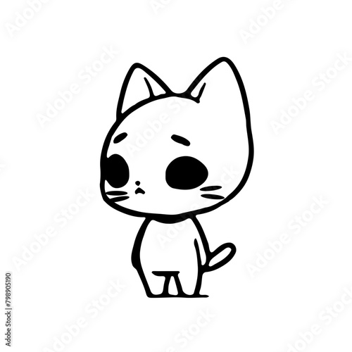 Little cute kitten in every moment 