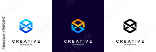 Box Logo designs concept vector, Box Document logo template designs