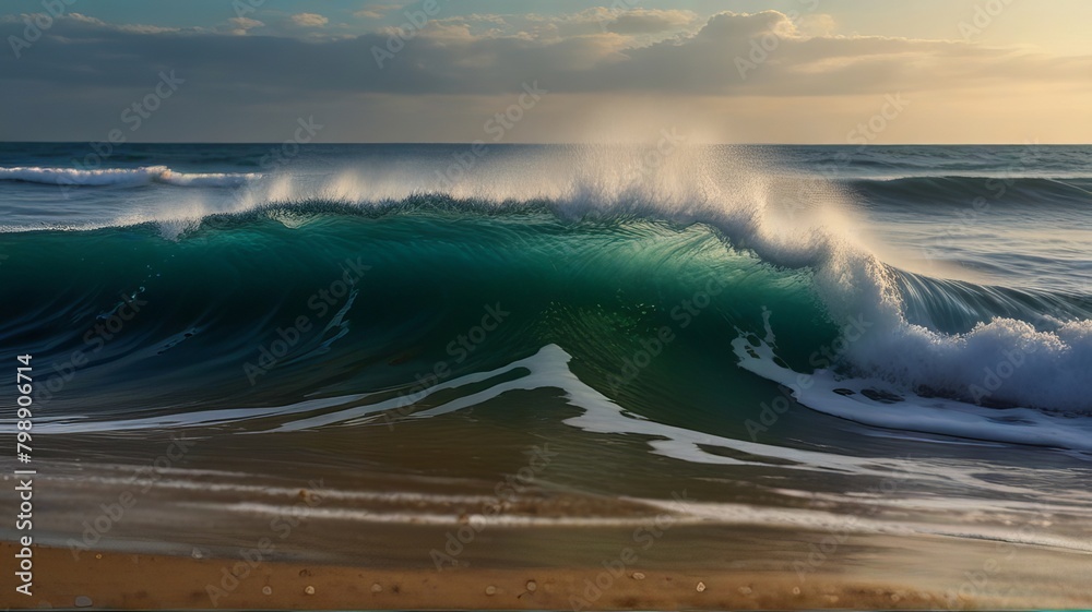 Fototapeta premium waves on the beach