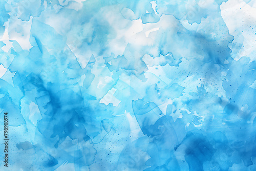 青を基調にした水彩画の画像